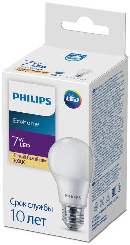 Лампочка Philips Ecohome Bulb E27 1 шт купить,NaN