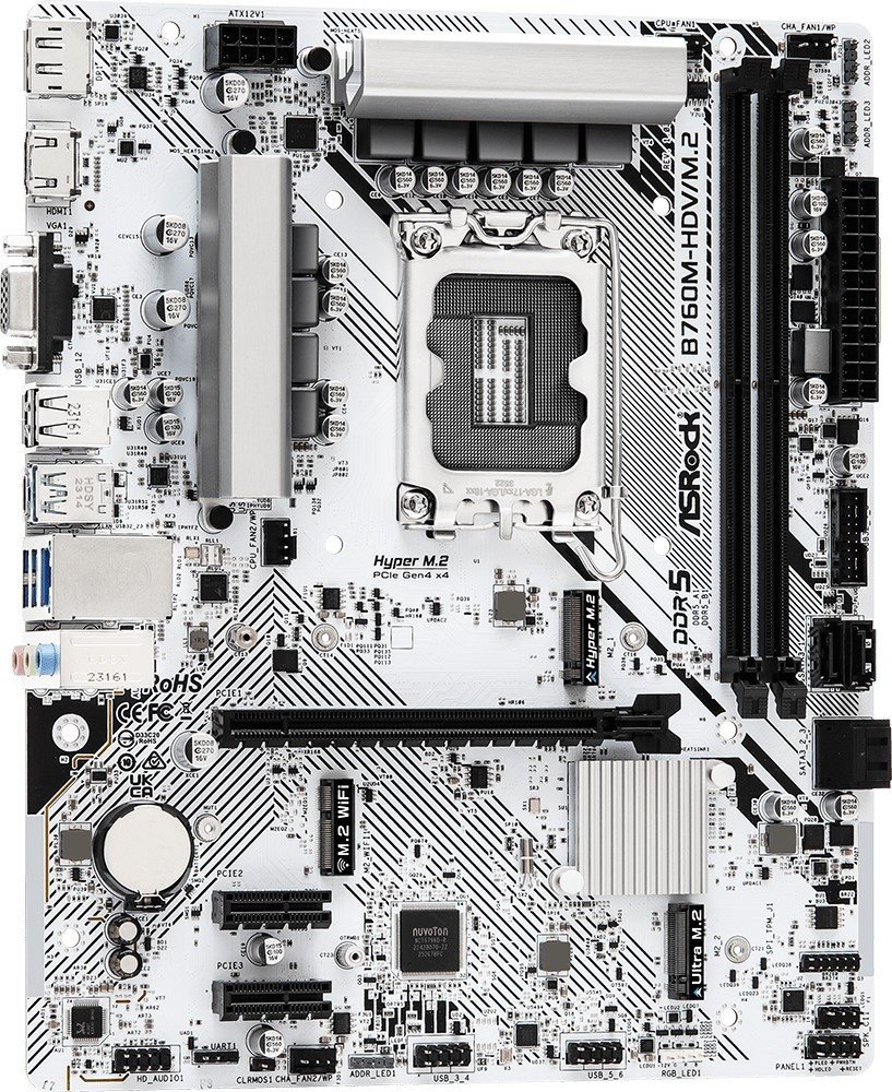 Материнская плата ASRock B760M-HDV/M.2 купить,59330
