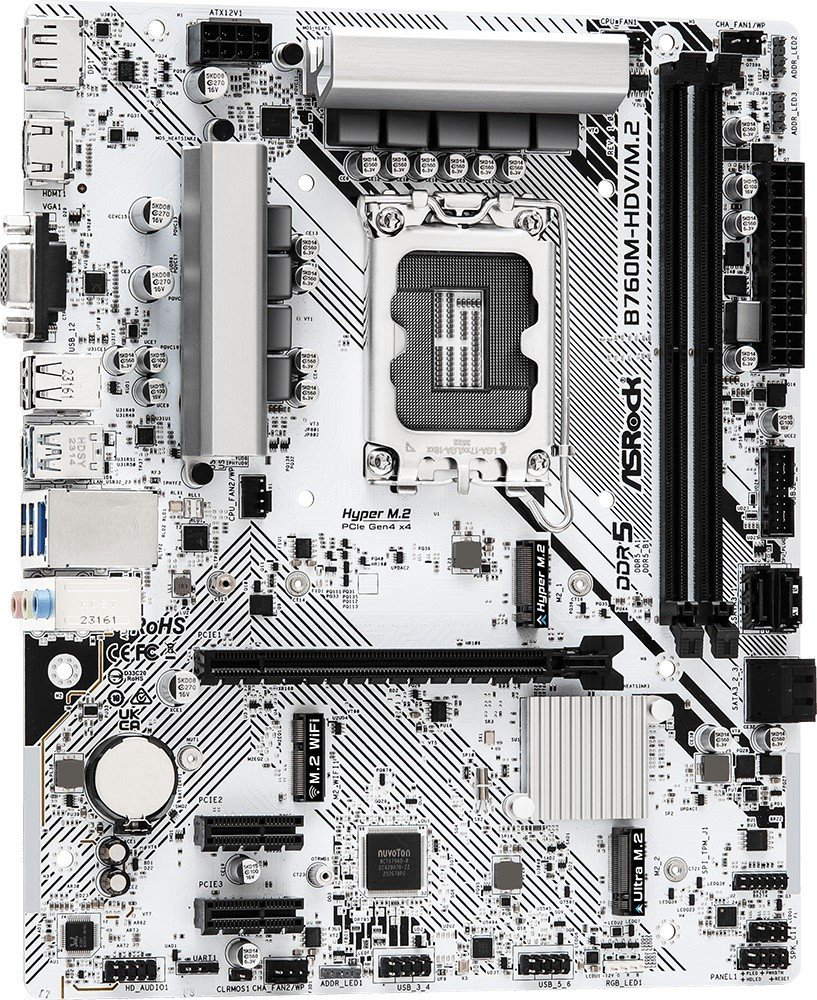Материнская плата ASRock B760M-HDV/M.2 купить,59330