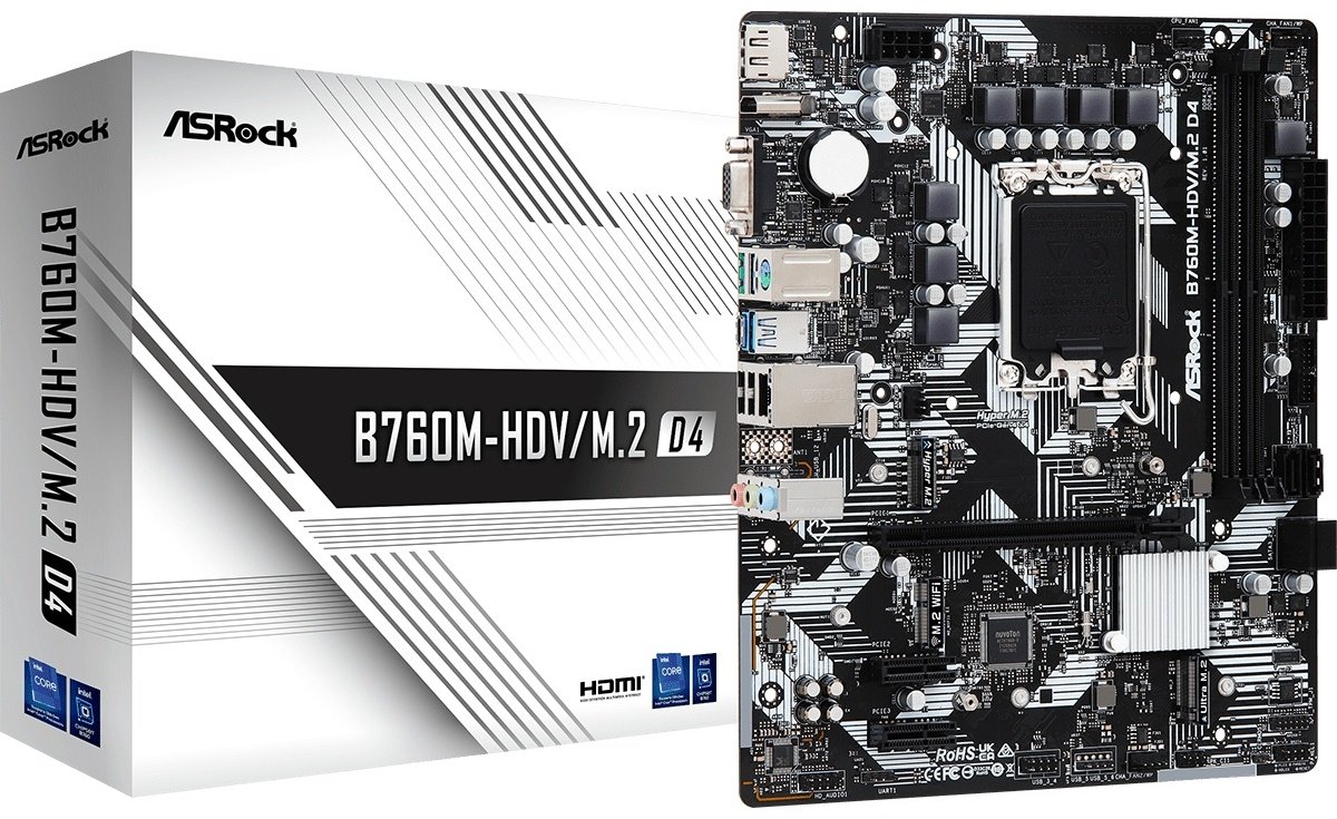 Материнская плата ASRock B760M-HDV/M.2 D4 купить,45971