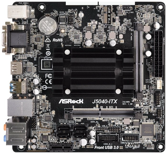 Материнская плата ASRock J5040-ITX купить,NaN
