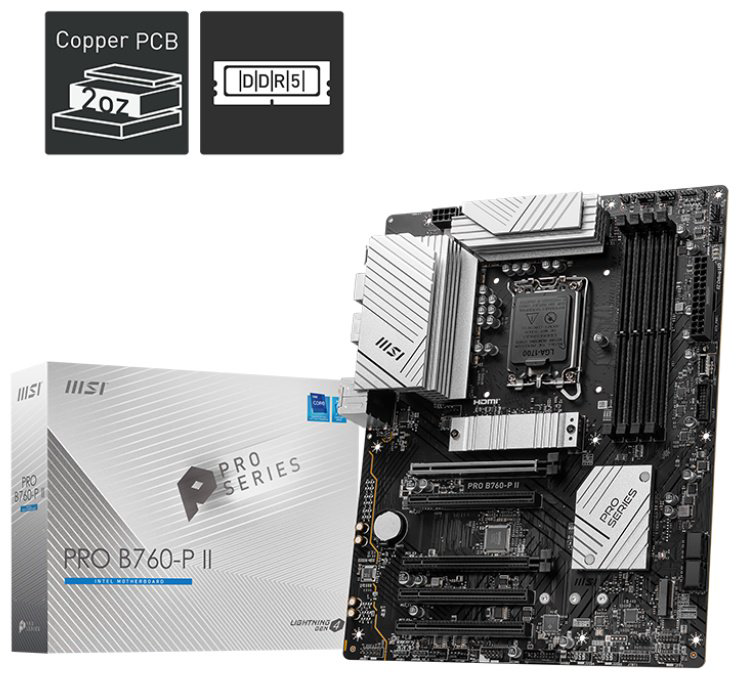 Материнская плата MSI PRO B760-P II купить,74990
