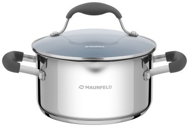 MAUNFELD кастрюля MCS22S08GR нержавеющая сталь 2.2 л купить,NaN