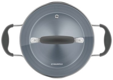 MAUNFELD кастрюля MCS22S08GR нержавеющая сталь 2.2 л купить,NaN