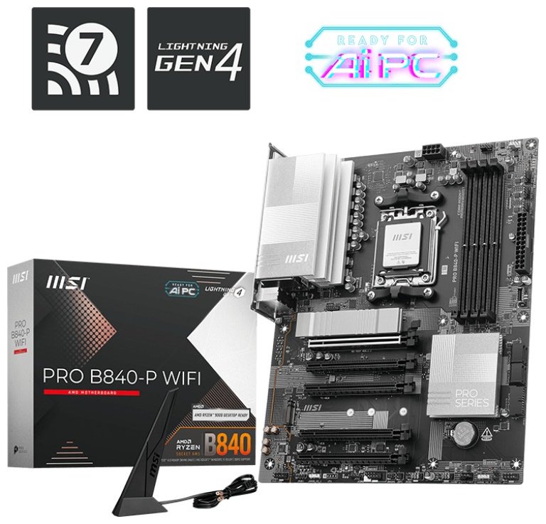 Материнская плата MSI PRO B840-P WIFI купить,107740