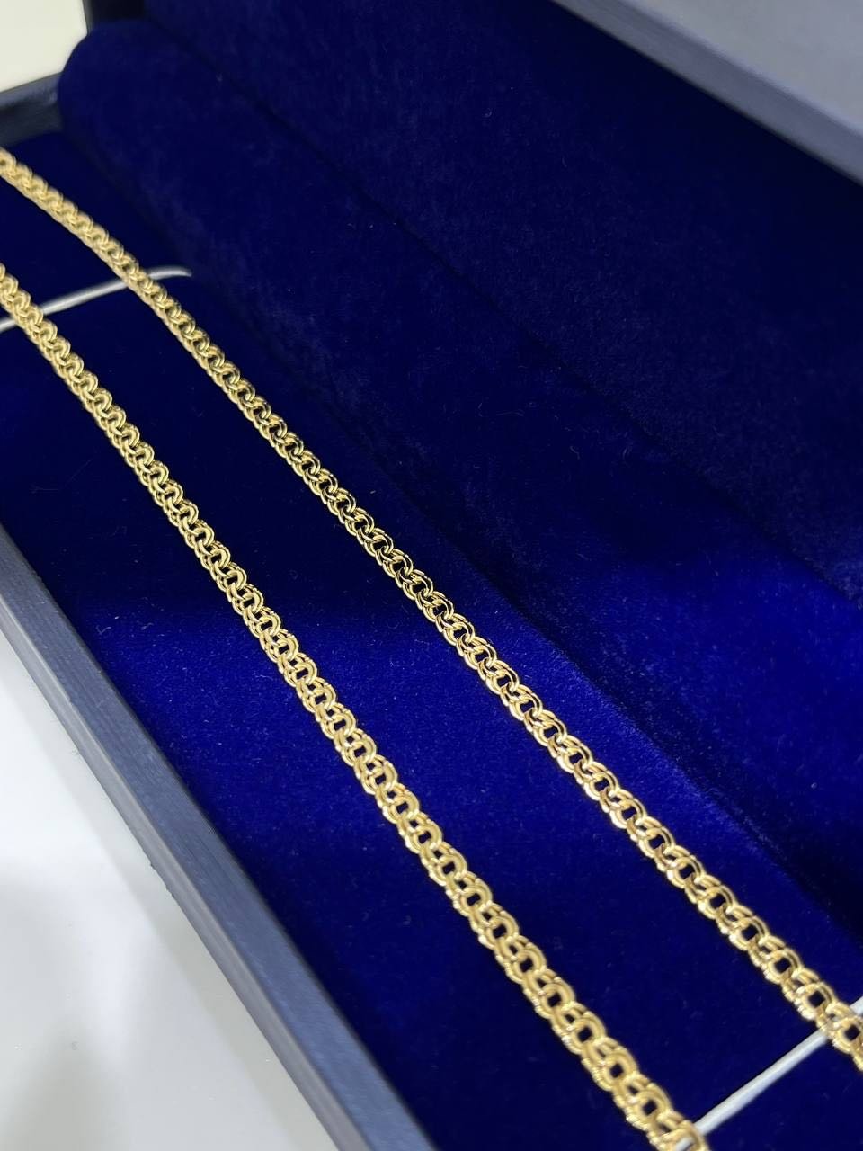 Цепь Exclusive Gold Aij303 длина 55 см, вес 4.61 г золото, плетение бисмарк купить,380000