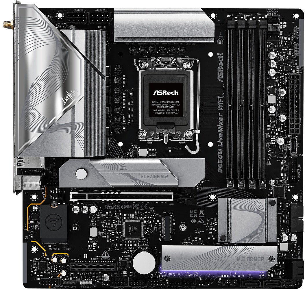 Материнская плата ASRock B860M LIVEMIXER WIFI DDR5