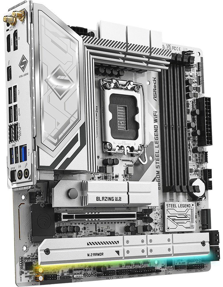 Материнская плата ASRock B860M STEEL LEGEND WIFI DDR5 купить,NaN