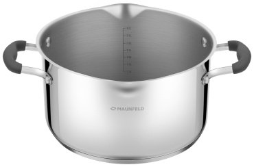 MAUNFELD кастрюля MCS56S08GR нержавеющая сталь 5.6 л купить,NaN