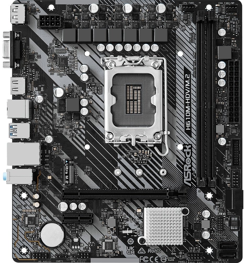 Материнская плата ASRock H610M-HDV/M.2 R2.0 купить,NaN