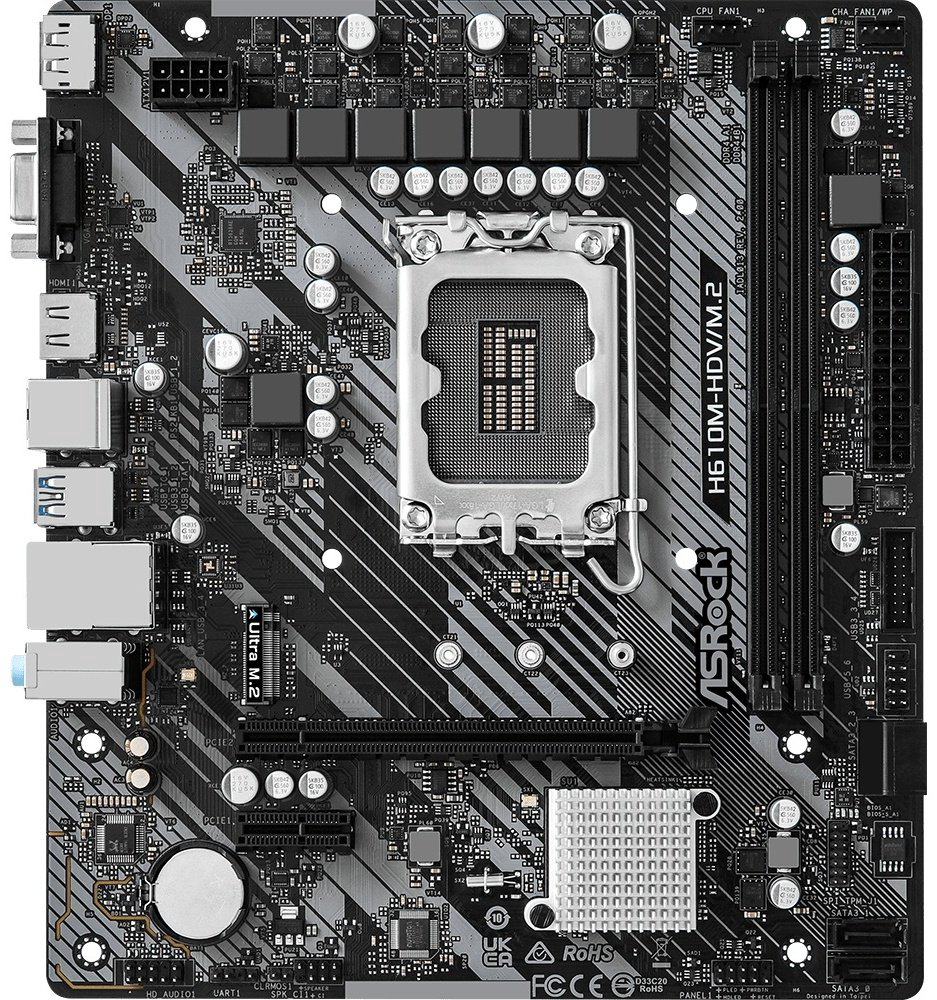 Материнская плата ASRock H610M-HDV/M.2 R2.0 купить,NaN