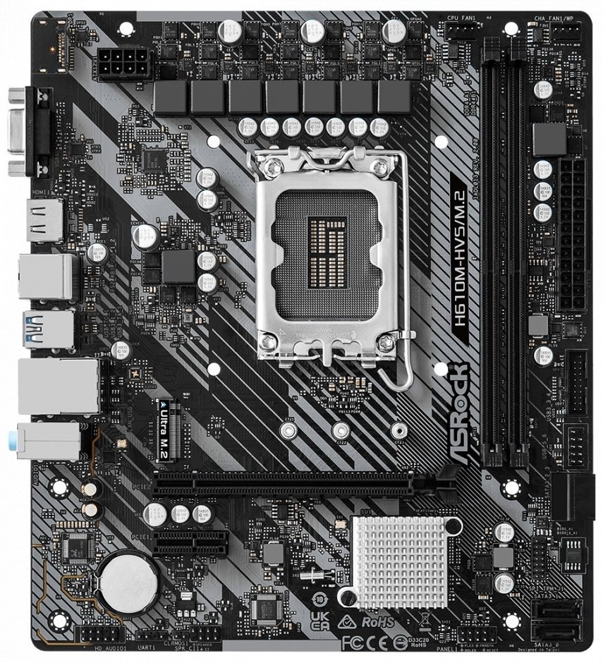 Материнская плата ASRock H610M-HVS/M.2 R2.0 купить,34529