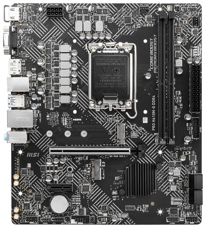 Материнская плата MSI PRO H610M-G DDR4 купить,48490