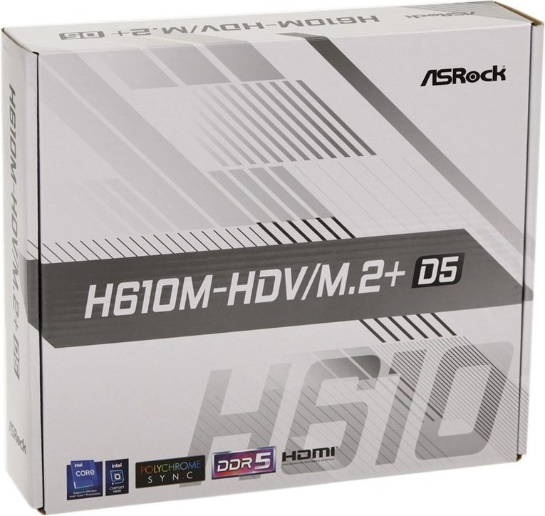 Материнская плата ASRock H610M-HDV/M.2+ D5 - ForteMarket Материнская плата ASRock H610M-HDV/M.2+ D5 купить,38144