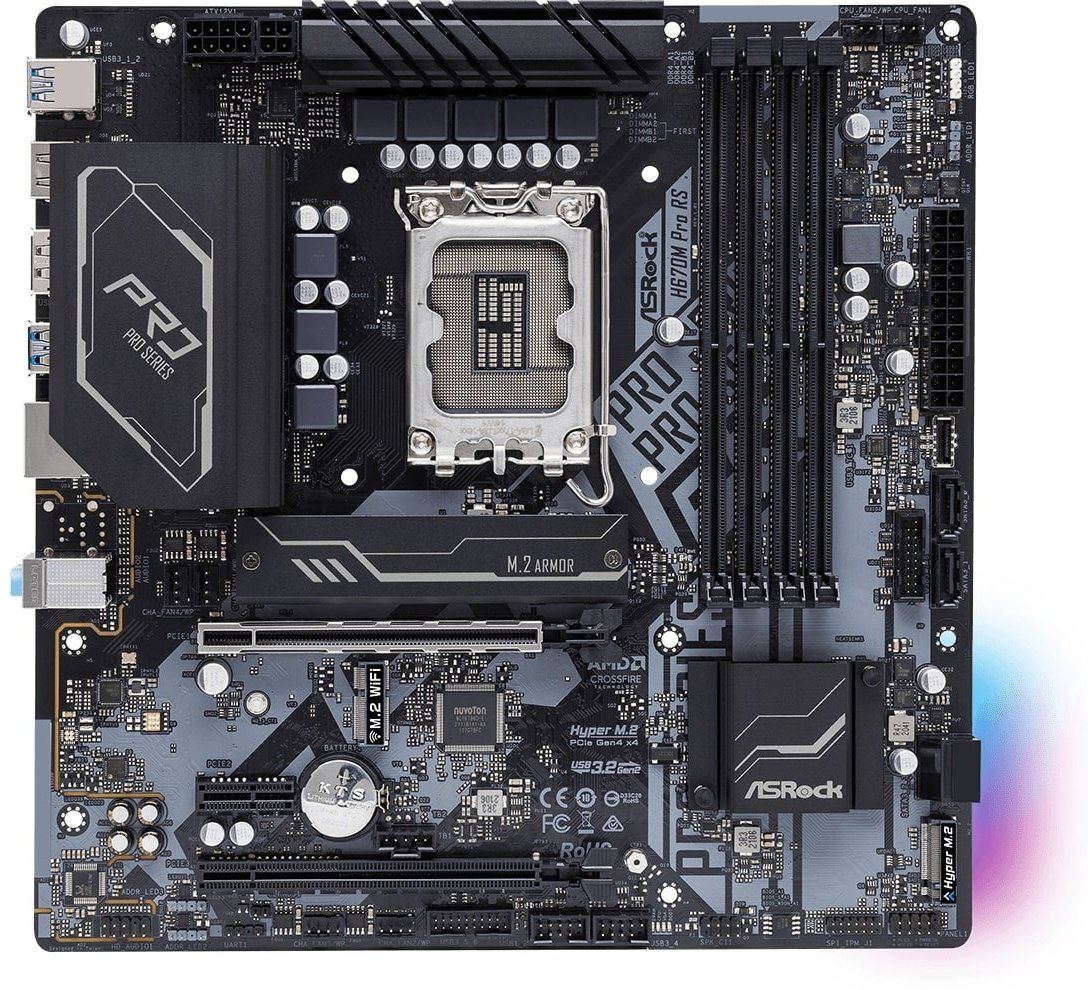 Материнская плата ASRock H670M PRO RS