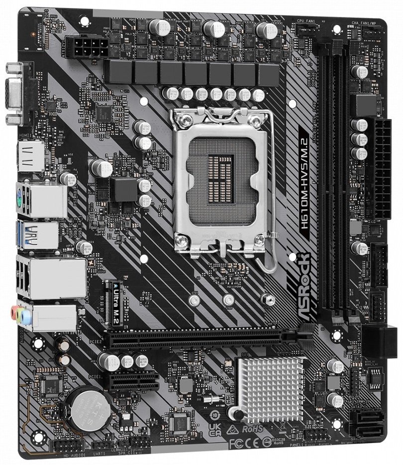 Материнская плата ASRock H610M-HVS/M.2 R2.0 купить,34529
