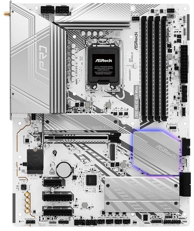Материнская плата ASRock Z890 Pro RS WiFi White 90-MXBQC0-A0UAYZ купить,161120