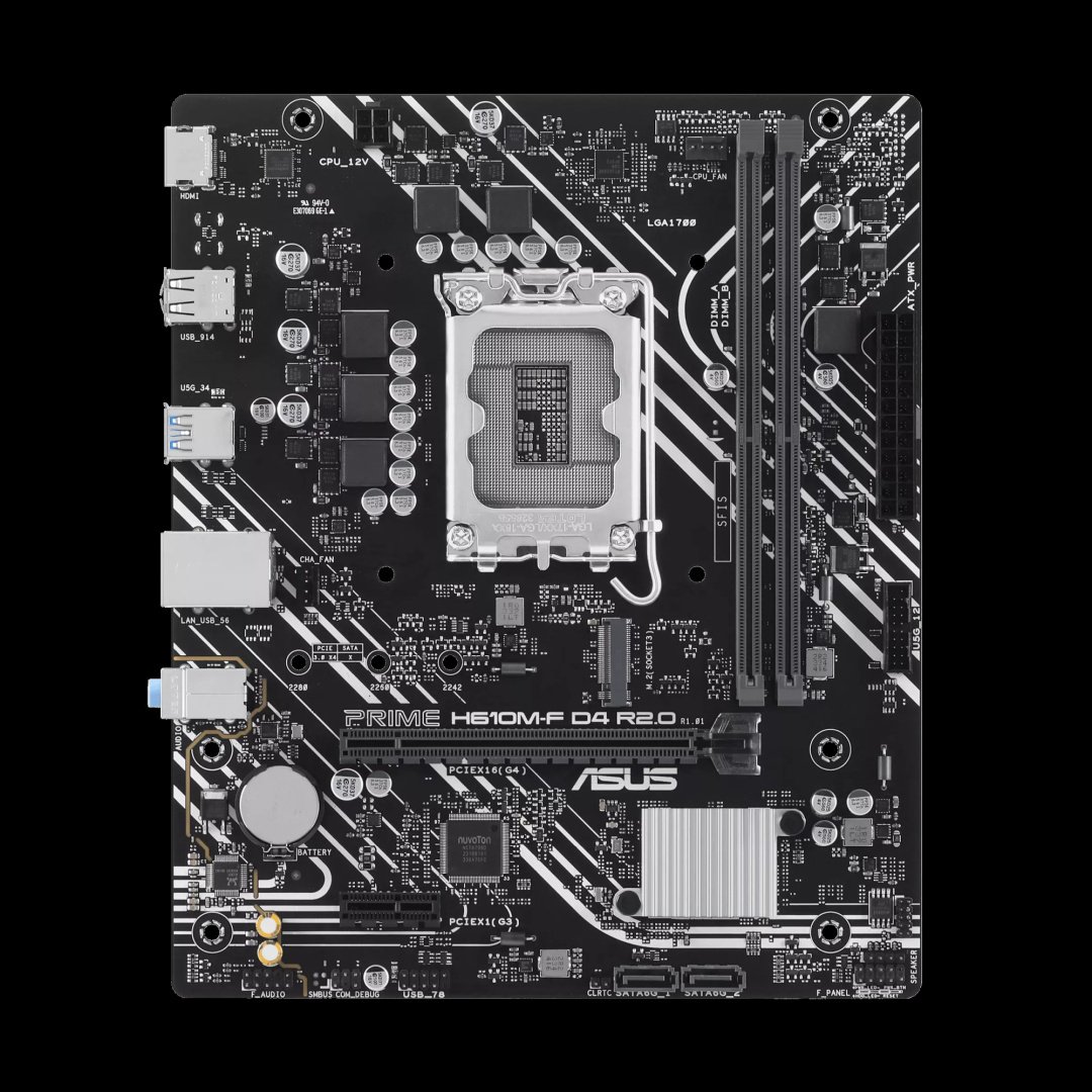 Материнская плата ASUS PRIME H610M-F D4 R2.0 купить,42315