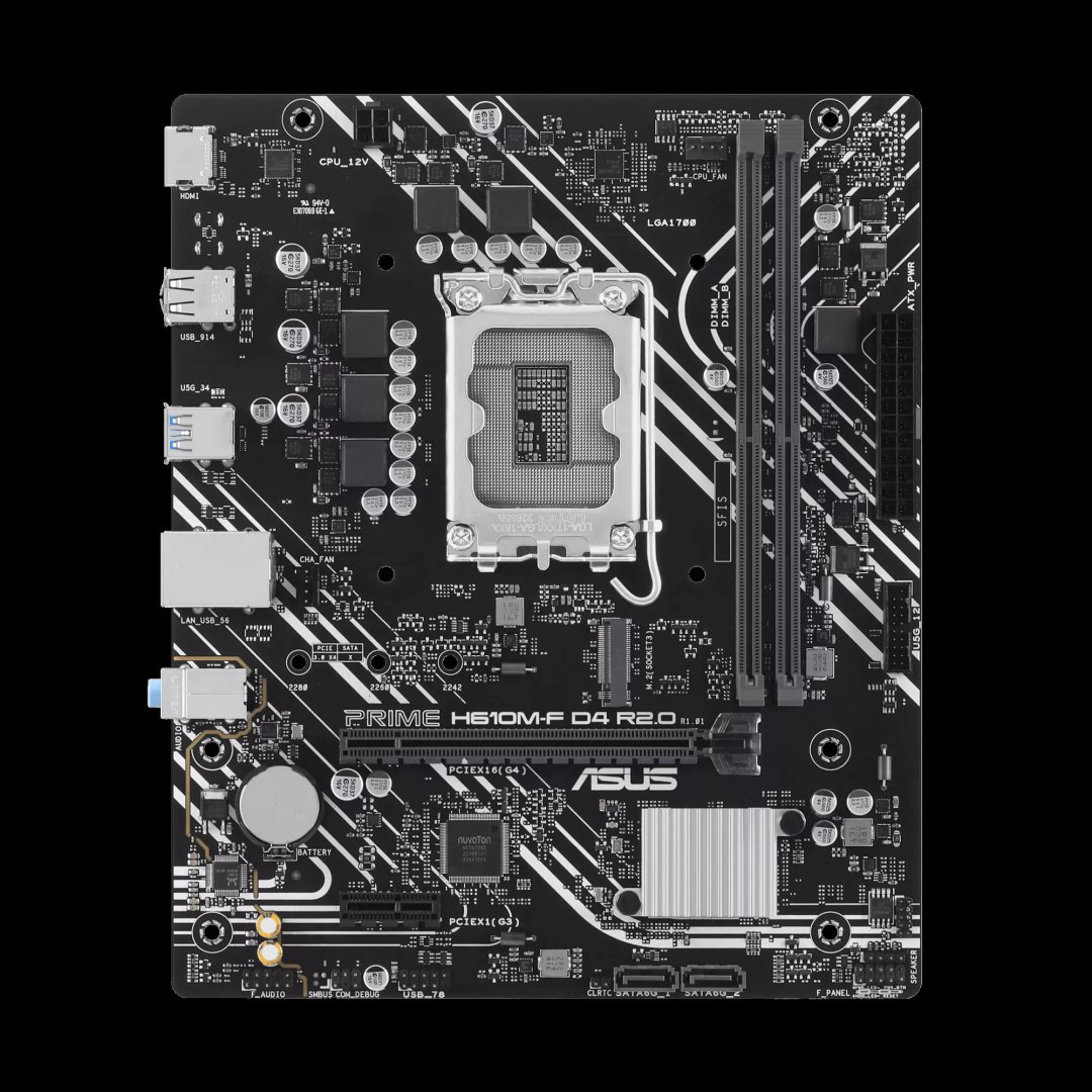 Материнская плата ASUS PRIME H610M-F D4 R2.0 купить,42315