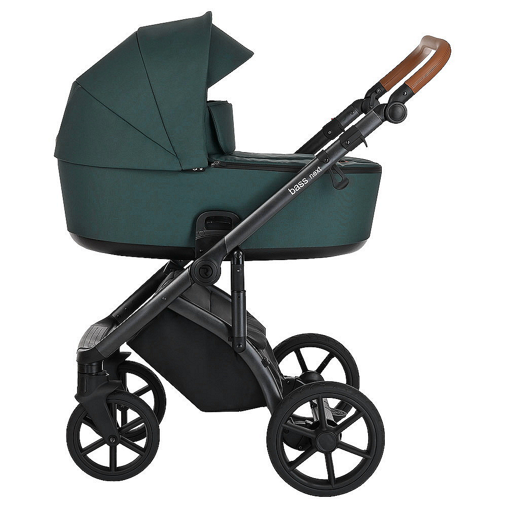 Коляска 2 в 1 Roan Bass Next pacific green black купить,NaN
