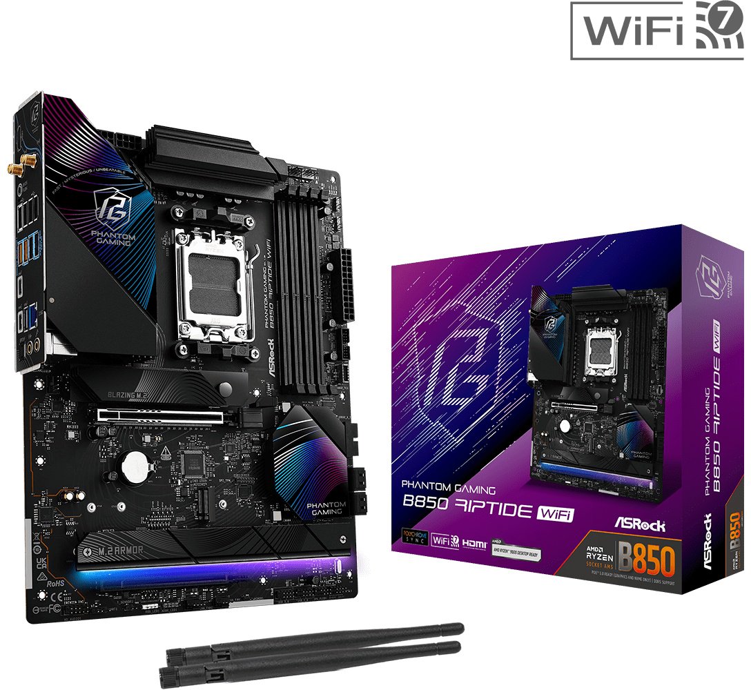 Материнская плата ASRock B850 RIPTIDE WIFI DDR5 купить,NaN
