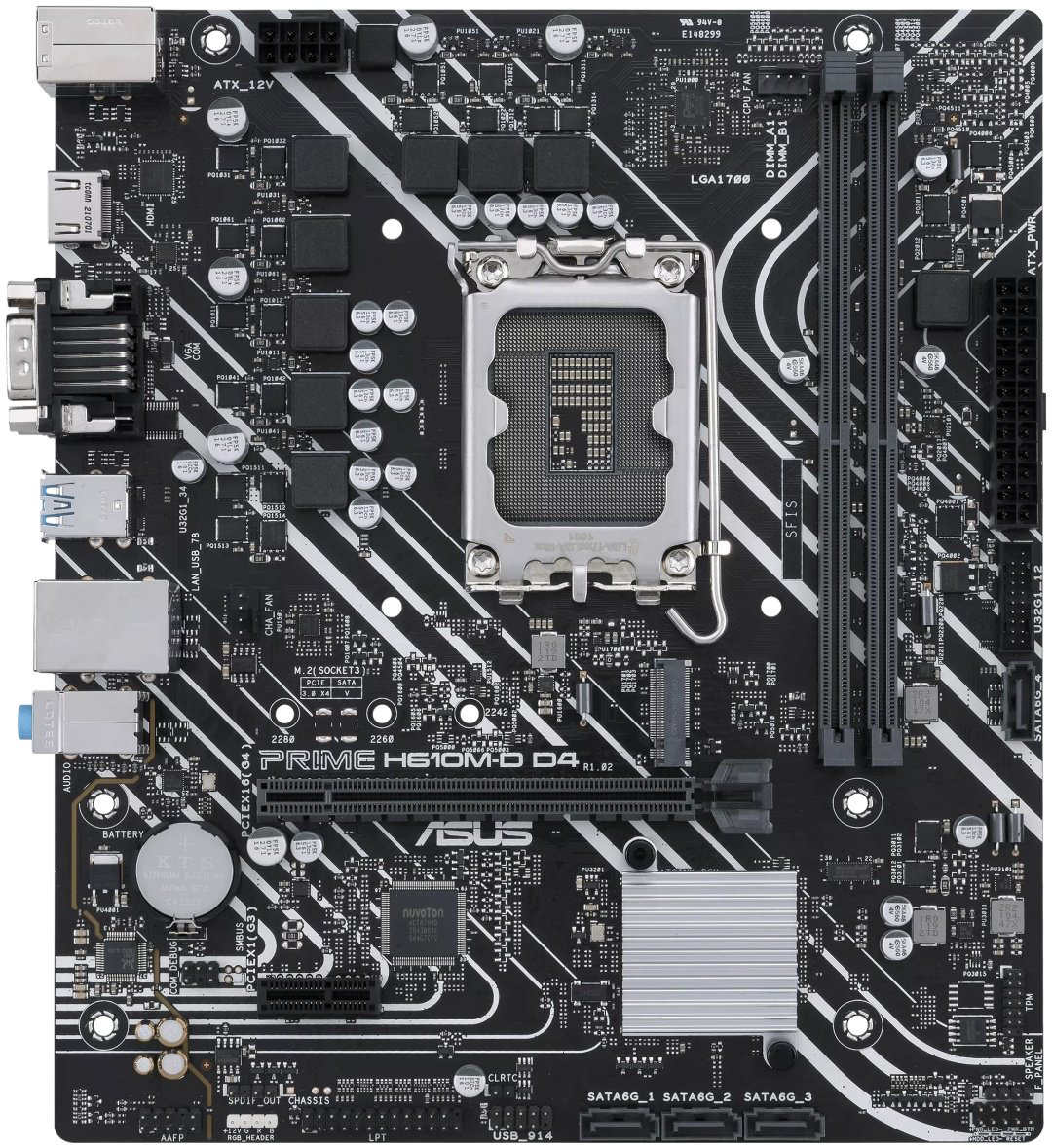 Материнская плата ASUS Prime H610M-D D4