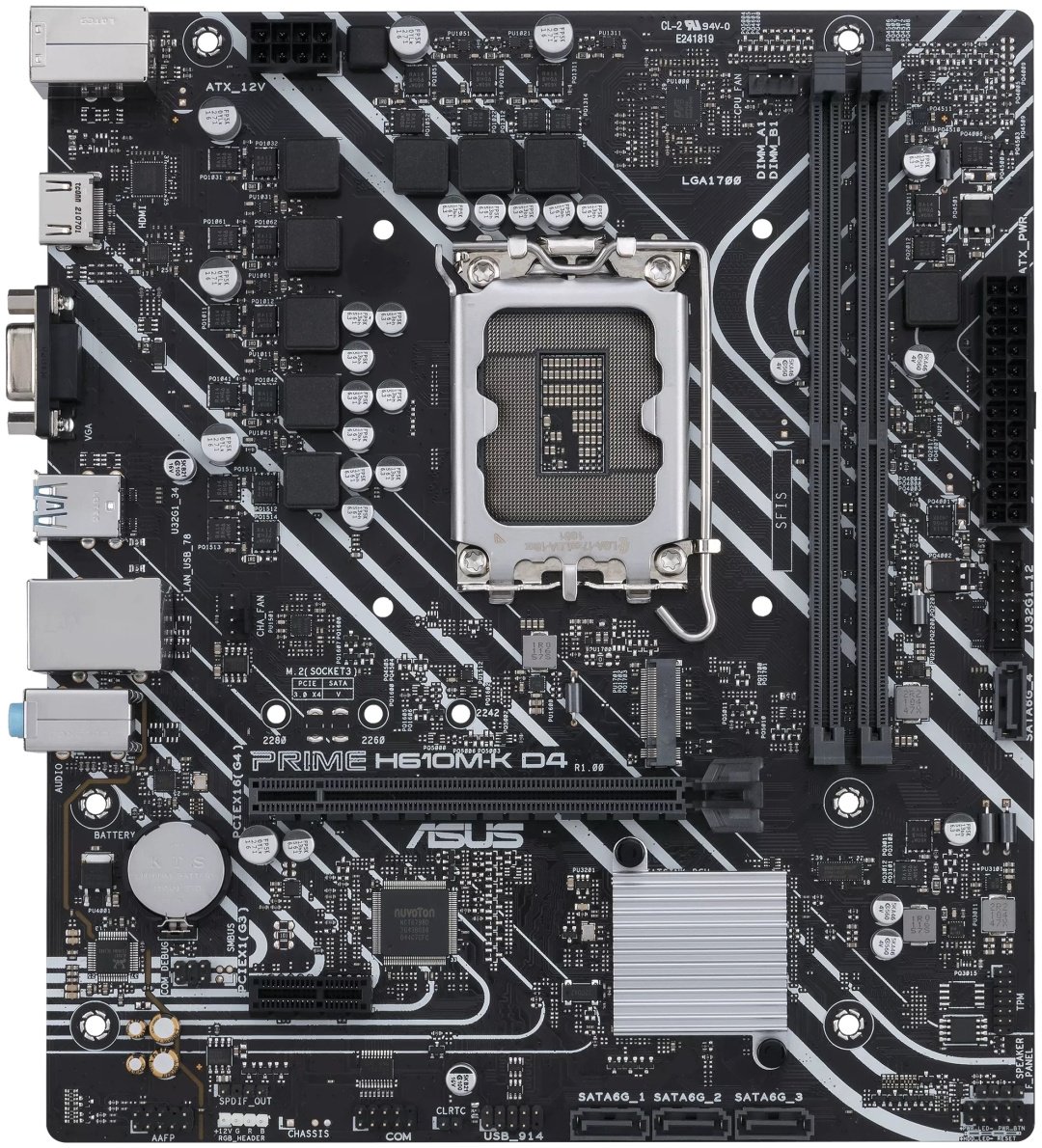 Материнская плата ASUS Prime H610M-K D4 купить,NaN