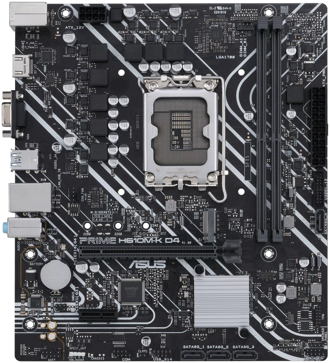 Материнская плата ASUS Prime H610M-K D4 купить,NaN