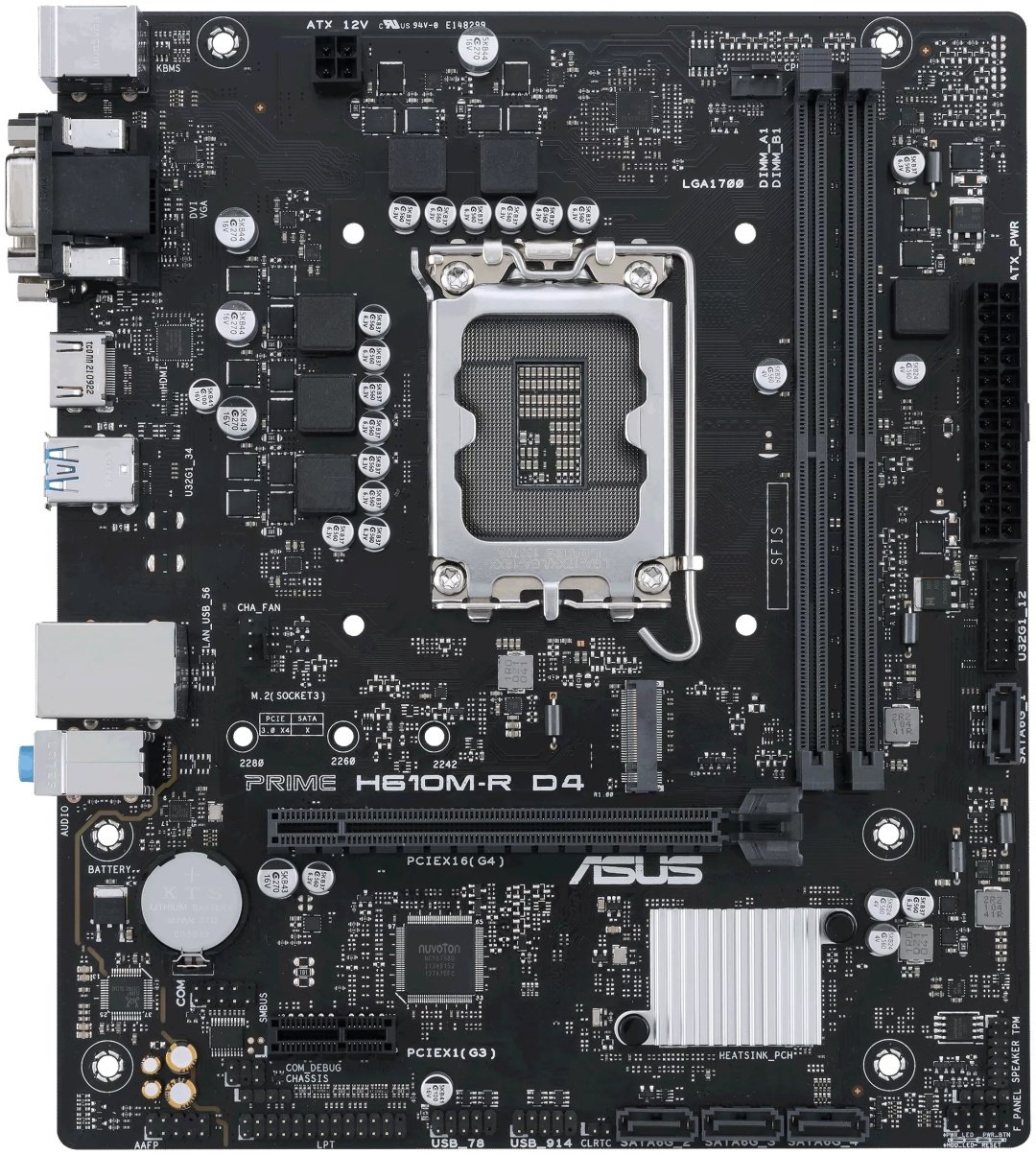 Материнская плата ASUS PRIME H610M-R D4-SI купить,43673