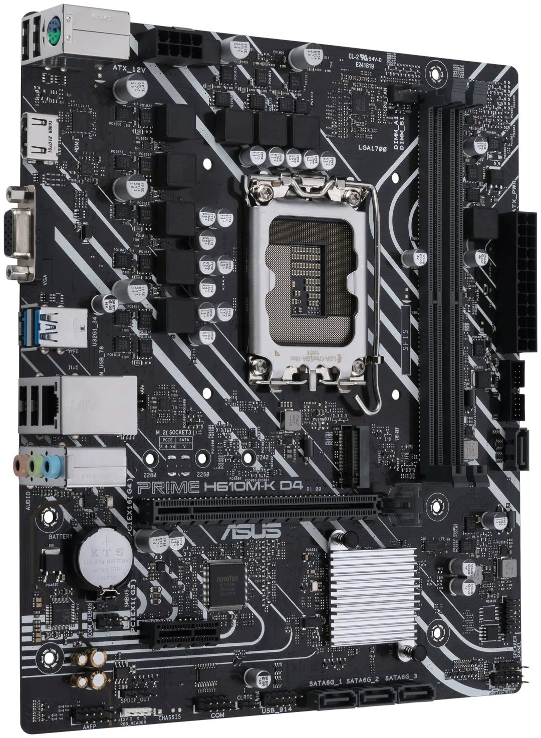 Материнская плата ASUS Prime H610M-K D4 купить,NaN