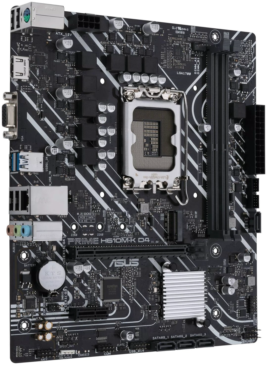 Материнская плата ASUS Prime H610M-K D4 купить,NaN