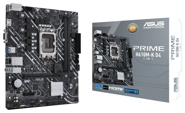Материнская плата ASUS Prime H610M-K D4 купить,NaN