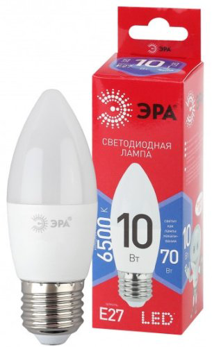 Лампочка Эра Эко B35 Е27 10Вт 6500К купить,NaN