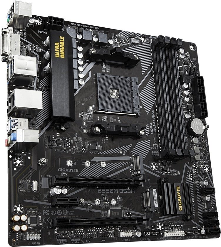 Материнская плата GIGABYTE B550M DS3H купить,NaN