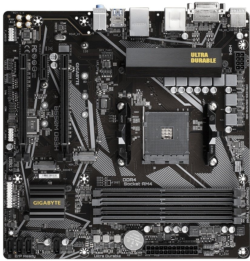 Материнская плата GIGABYTE B550M DS3H купить,NaN