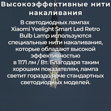 Лампочка Xiaomi Yeelight Smart LED Filament Bulb YLDP12YL 6W E27 1 шт - ForteMarket Лампочка Xiaomi Yeelight Smart LED Filament Bulb YLDP12YL 6W E27 1 шт купить,0