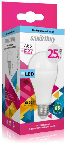 Лампочка Smartbuy SBL-A65-25-40K-E27 25W E27 1 шт купить,NaN
