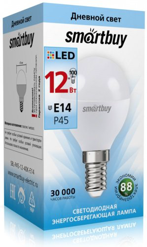 Лампочка Smartbuy SBL-P45-12-40K-E14 12W E14 1 шт купить,NaN