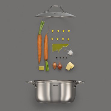 Tefal кастрюля B8644474 нержавеющая сталь 2.9