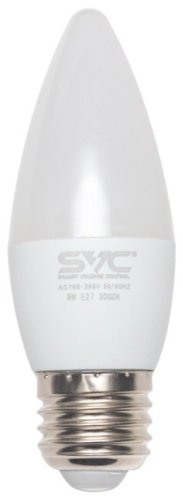 Лампочка SVC C35-9W-E27-3000K 9W E27 1 шт купить,0