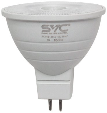Лампочка SVC JCDR-7W-GU5.3-6500K 7W GU5.3 1 шт купить,NaN