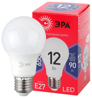 Лампочка ЭРА LED A60-12W-865-E27 12W E27 1 шт купить,NaN