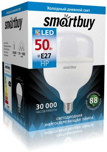 Лампочка Smartbuy SBL-HP-50-65K-E27 50W E27 1 шт купить,NaN