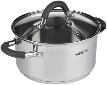 Ardesto кастрюля Gemini Salerno AR1908CS сталь 0.8 л купить,NaN