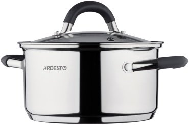 Ardesto кастрюля Gemini Salerno AR1908CS сталь 0.8 л купить,NaN