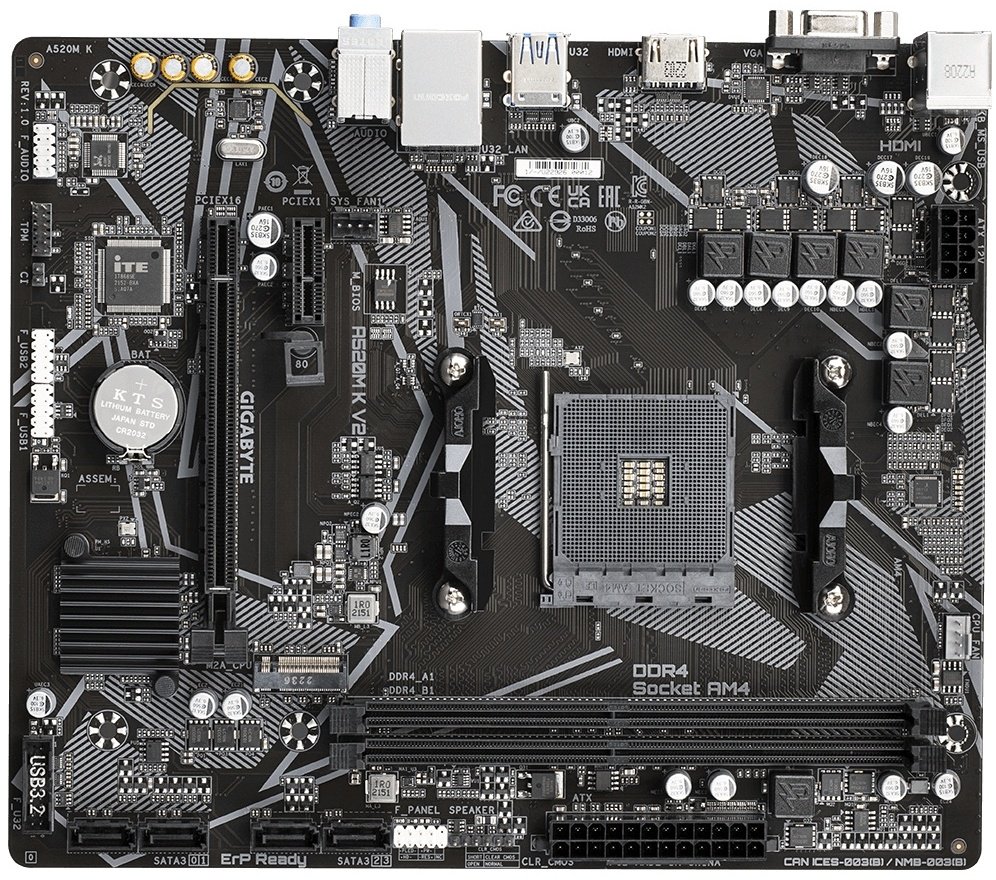 Материнская плата GIGABYTE A520M K V2