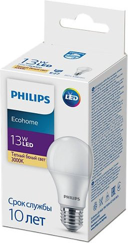 Лампочка Philips Ecohome LED Bulb 13W E27 1150 lm 1 шт купить,NaN