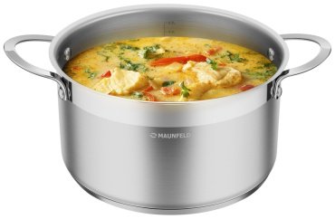 MAUNFELD кастрюля MCS33S07 нержавеющая сталь 3.3 л купить,NaN