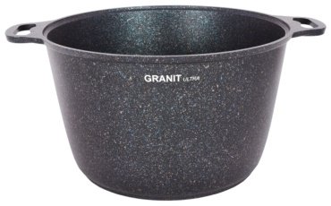 Kukmara кастрюля Granit Ultra Blue алюминий 10 л купить,NaN