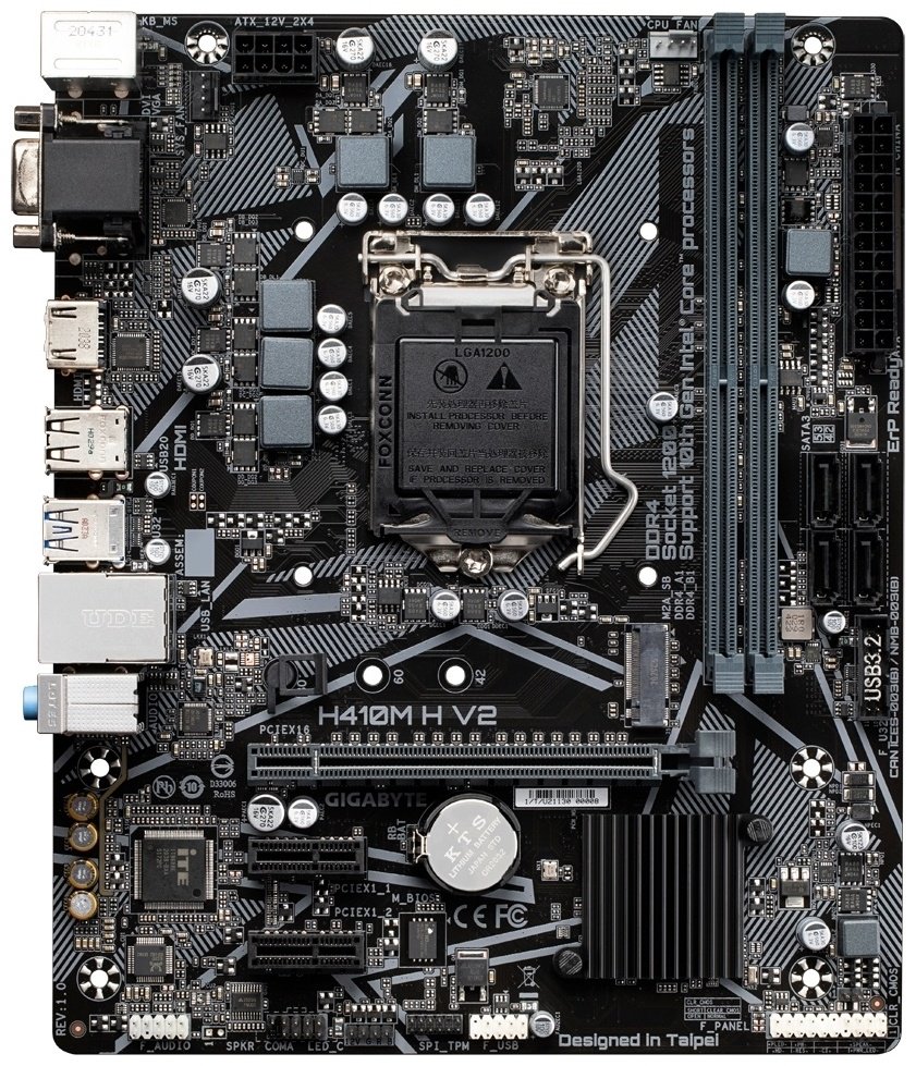 Материнская плата GIGABYTE H410M H V2